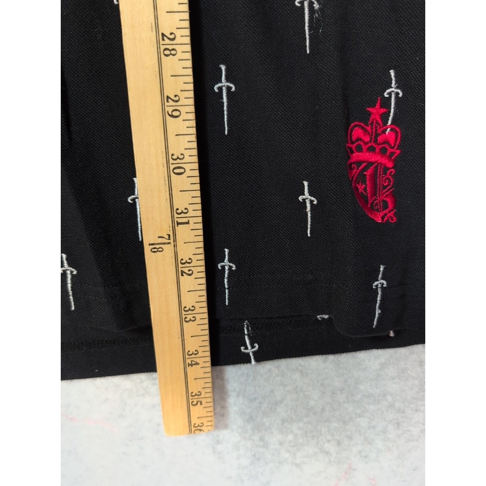 Troop NYC Born in The Bronx Polo Shirt Mens 2xl Embroidered Dagger Print Hip Hop - Picture 8 of 12